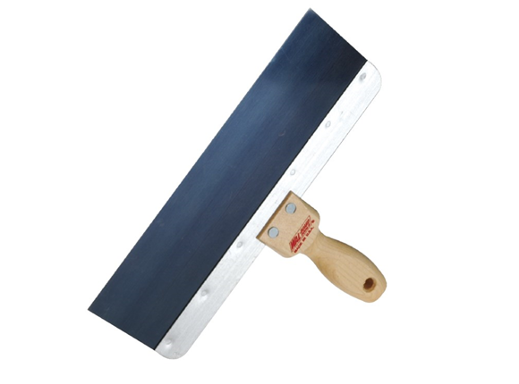 450mm blue steel taping knife wood handle
